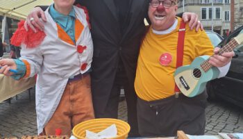 Klabenanschnitt mit Donna, Dirk Böhling und Günter